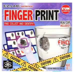 Fingerprint Kit Set - Dactek EZ ID3 Fingerprint Ink Pad EZ with ATF Fingerprint Cards - 20 FBI Fingerprint Cards FD-258