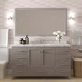 thumbnail image 2 of Caroline Avenue 60" Single Bath Vanity in Cashmere Gray with Cultured Marble Quartz Top and Square Sink, 2 of 3