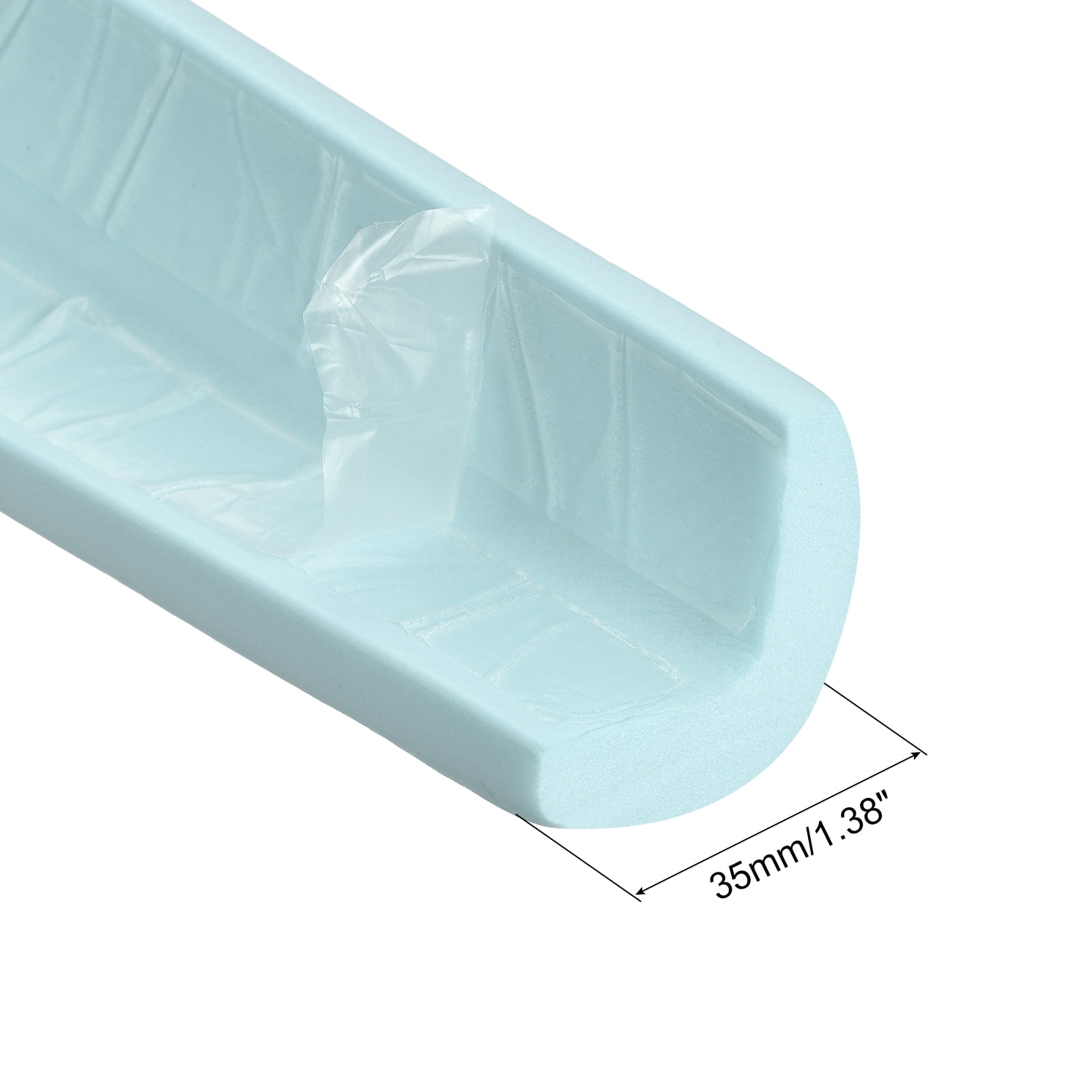 Uxcell Corner Guards Protectors 6.56ft(2M), Pack Foam Bumper L Shape, Light Blue