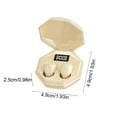 thumbnail image 3 of Mini True Wireless Earbuds Active Noise Cancelling Bluetooth 5.4 IPX5 Waterproof 40H Playtime Fast Charging Digital Display Low Latency Surround Sound In Ear Headphones(Beige), 3 of 6