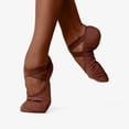 thumbnail image 2 of Zapatos de ballet So Danca para adulto, ancho, talla 6, color mocha, 2 of 6