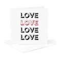 thumbnail image 5 of 3drose, Love Love Love Valentine Gift for Anniversary for Wife Husband Girlfriend Boyfriend, 6 Greeting Cards with Envelopes, 5 of 7