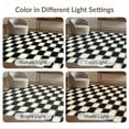 thumbnail image 7 of ODIKA 5'x7' Washable Area Rug Diagonal Dot Mosaic Entry Music Long Entryway Checkered Geometric Refined for Guest Room, Lounge, Apartment, Non-Slip Low Profile, Stain Resistant, 7 of 7