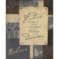 thumbnail image 3 of Grey, Jace 15x18 Black Modern Framed Museum Art Print Titled - Believe, 3 of 5