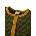 thumbnail image 4 of ITFABS Baby?s Short Sleeve Contrast Color Round Neck Single-breasted Romper, 4 of 6