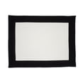 thumbnail image 2 of White Linen Placemats With Black Borders, Set of 4, 2 of 11