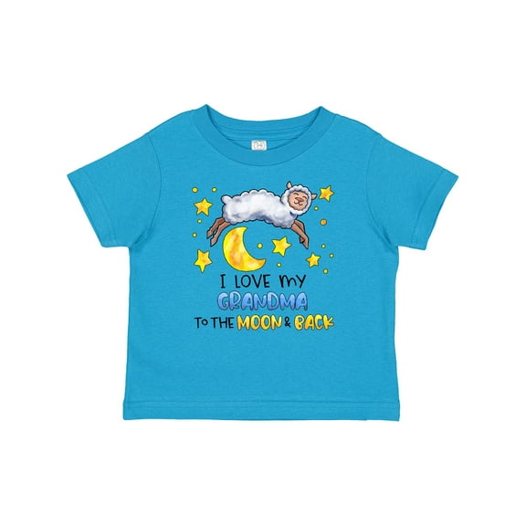Inktastic I Love My Grandma to the Moon and Back Cute Sheep Boys or Girls Baby T-Shirt