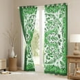 thumbnail image 3 of Feelyou Green Hippie Damask Black Out Curtains for Women, Retro Boho Paisley Curtains Pack of 2 (42x63 Each), Southwestern Fashion Bedroom Curtains, Living Room Curtains Decor, 3 of 6