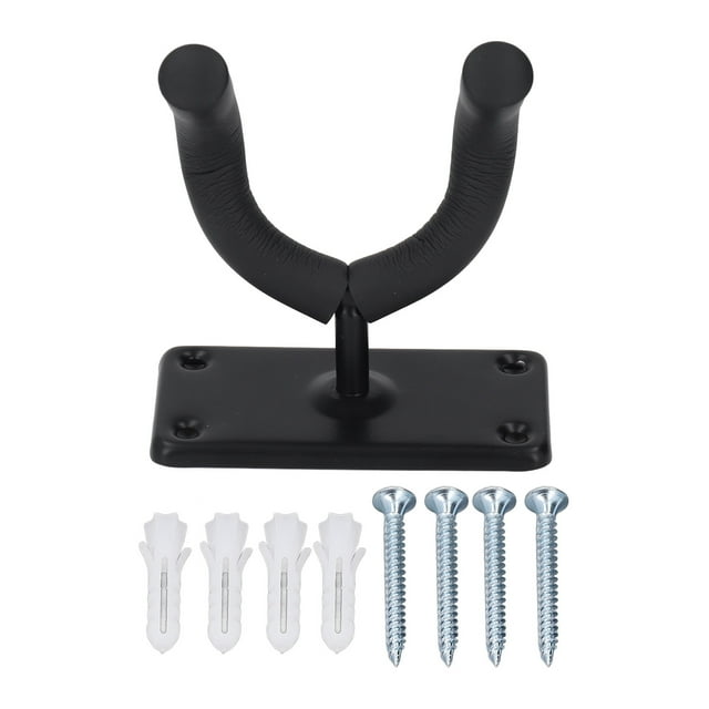 Colgador de soporte de Metal Jadeshay para guitarra Gancho de montaje en pared color Negro