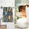 thumbnail image 7 of Yayeee 100% Cotton Hand Towels for Bathroom 16" x 28" Soft Absorbent Kitchen Towel, Brown Mystical Owls, 7 of 7