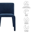 thumbnail image 4 of Side Dining Chair, Navy Blue, Fabric, Bar Pub Cafe Bistro Dining Kitchen Hospitality Restaurant, Modern Contemporary, HB37841, 4 of 10