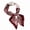 Red, variant on Women Silk Scarf Knot Wrap Versatile Styling Accessory,Pink,One Size