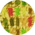 thumbnail image 1 of Ahgly Company Machine Washable Indoor Round Transitional Dark Bisque Brown Area Rugs, 3' Round, 1 of 7