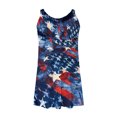 thumbnail image 5 of SMihono Robe Maxi Bohème d'Été pour Femmes Grande Taille Robes de Plage Femmes Aguichant Hawaïenne Tropicale Imprimée Sans Manches à Bretelles Robe Mini d'Été Ample Confortable Robe Bohème de Plage Robe Évasée de Plage, 5 of 5