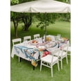 thumbnail image 3 of Outdoor Tablecloth with Umbrella Hole and Zipper, Gnomes Easter Rectangle Table Cloth 60x102 Inch Waterproof Tablecloth, Eucalyptus Spring Floral Eggs Leaves Rustic Picnic Table Cover for Patio, 3 of 7