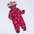 thumbnail image 5 of GRNSHTS Christmas Family Matching Hoodie Pajamas Reindeer One Piece Jumpsuit Zipper Pjs for Adult Kids Baby, 5 of 10