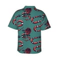 thumbnail image 3 of Haiem Snake And Rose Printed Hawaiian Shirt for Men - Men’s Casual Beach Summer Shirts - Stretch Fabric with Modern Fit-XX-Large, 3 of 9