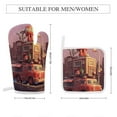 thumbnail image 2 of Fire Engine Car Truck Oven Mitt And Pot Holder Set Oven Glove for Kitchen Baking Cooking Grilling, 2 of 6