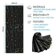 thumbnail image 2 of Math Equations Colorful Formulas Black Pattern Hot Yoga Mat Towel Non Slip for Hot Yoga - Quick-Drying Yoga Mat Cover with 4 Corner Pockets with Travel Bag - Hot Yoga Towel Non Slip 70"x26", 2 of 6
