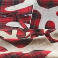 thumbnail image 5 of Bueautybox Christmas Tree Skirt, 48 Inch Large Buffalo Plaid Christmas Tree Skirt, Rustic Burlap Xmas Tree Skirt with Thick Faux Fur Snowflake, 5 of 7