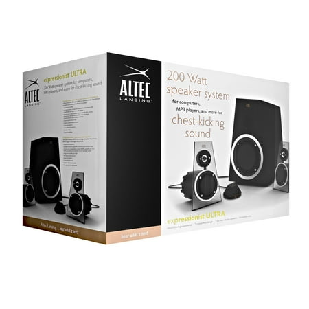 Altec Lansing Mx6021 2 1 Expressionist 200 Watt Ultra Speaker System Altec Lansing Mx6021 2 1 Expressionist 200 Watt Ultra Speaker System Black Certified Refurbished