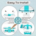 thumbnail image 5 of Foldable Baby Bath Tub with Soft Cushion - Portable Collapsible Bathtub for Newborns 0-24 Months, Infant Toddler Travel Bath, 5 of 5