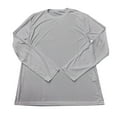 thumbnail image 3 of Men's White T-Shirts Crew Neck Basic Classic Fit for Summer Men's UPF50+ Sun Long Sleeve T Shirt Casual Comfortable Breathable Solid Color Basic Tee For Daily Wear Home Outdoor Hiking Spring Summer, 3 of 3