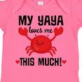 thumbnail image 4 of Inktastic Yaya Loves Me Grandson Boys or Girls Baby Bodysuit, 4 of 5