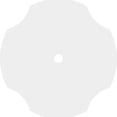 thumbnail image 4 of 28"OD x 2"ID x 9 3/4"C x 1"P Percival Architectural Grade PVC Contemporary Ceiling Medallion, 4 of 11