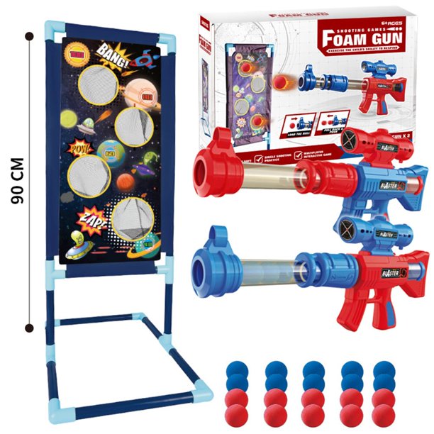Outdoor Toys Battle Game Safety Soft Foam Ball Bullet Gun Air Pump Shooting Score Score Dart Game Kids Boy Gift heqiyong toy