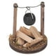 thumbnail image 1 of Cheminée miniature en bois pour maison de poupée, poêle, marmite, décoration, 1 of 4