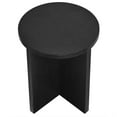 thumbnail image 4 of Coffee Sofa Side Table, Black, Wood, Round, Living Kitchen Cafe Bistro Hospitality Restaurant, Modern Contemporary HB36259, 4 of 8