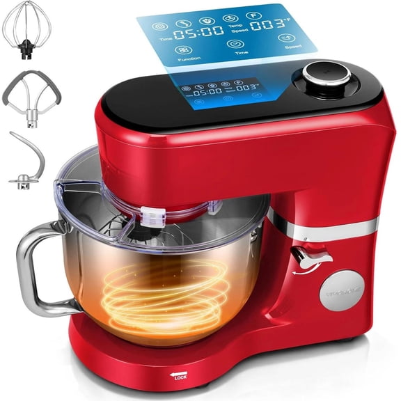 6 Qt Stand Mixer with Fermentation, One-Touch Presets Kitchen Food Dough Mixer