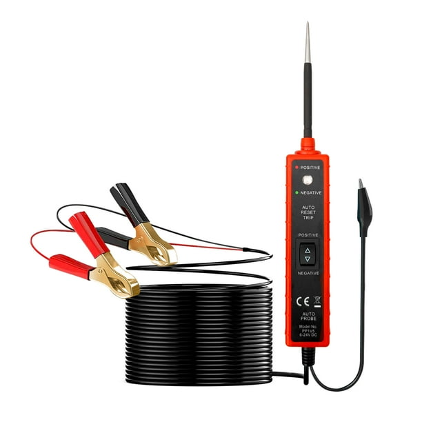 Probador De Circuito Automotriz Dc 6-24V Sensible Multifuncional Práctico Sonda De Potencia Herramienta De Diagnóstico Del Sistema Eléctrico Del Automóvil Probador De Polaridad De Voltaje Pluma Para Cateissary VI006839-00
