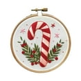 thumbnail image 3 of jifeng Christmas Embroidery Kit Christmas Pattern DIY Needlepoint Set with Instructions Candy Cane, 3 of 9