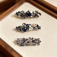 thumbnail image 5 of WJY Flower Rhinestones Pearl Hair Barrettes, Silver, 1 Count 1 Count, 5 of 9