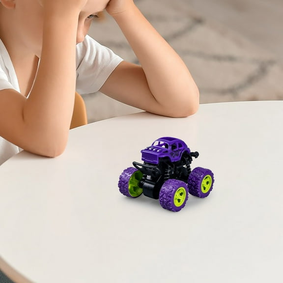 Monster Truck Toys - Friction Powered Toy Cars Push and Go Vehicles 4-Wheel Drive Friction with Giant Wheels Christmas Birthday Party Gift for Boys Girls Aged 3 and Above