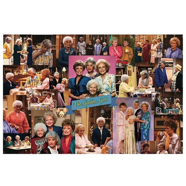 Rompecabezas Toynk The Golden Girls Collage de los 80, 1000 piezas