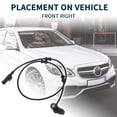 thumbnail image 3 of Sensor de velocidad de rueda ABS para Mercedes-Benz ML 500 Duradero No.A1635421918 Sensor de velocidad ABS delantero derecho, 3 of 6