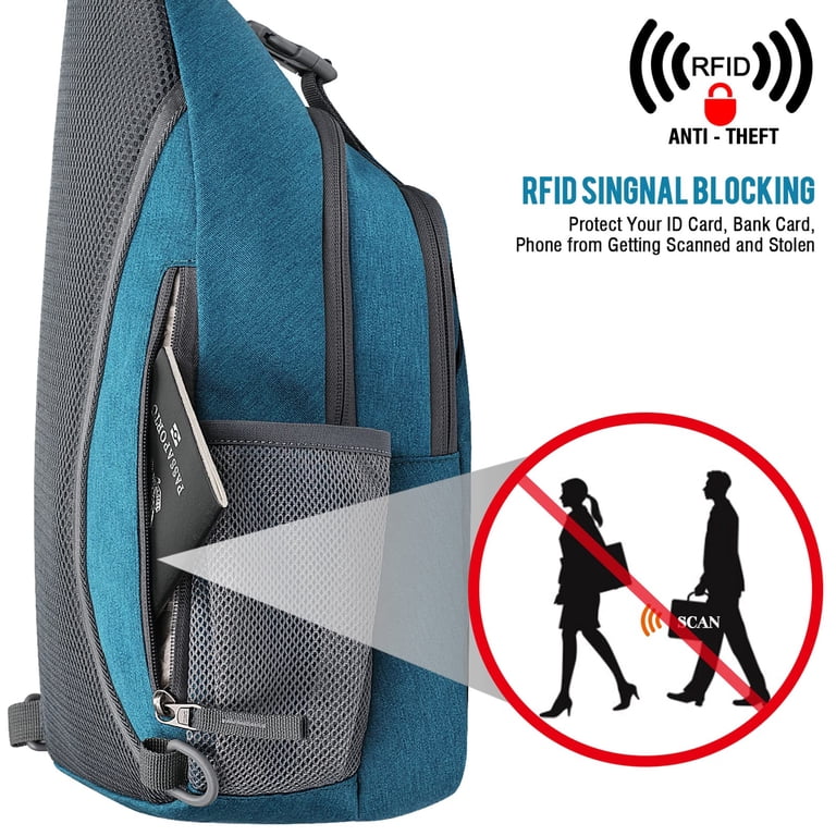 RFID Sling Bag Crossbody Backpack Lightweight Hiking Daypack Travel Amazon.com: SKYSPER Sling Bag RFID Crossbody Sling Backpack  main image 3