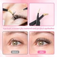 thumbnail image 3 of 2 Pcs Professional Lash Tweezers, Eyelash Cluster Extension Tools with Bent and Straight Tips for Classic Volume Extensions, Non-Slip Grip Precision False Lashes (Black), 3 of 7