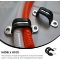 thumbnail image 4 of Wire Clamp 60 pcs Stainless Steel cable clamps rubber clamps hose clamps Cable Clamp Wire Outdoor Rubber Mats, 4 of 5