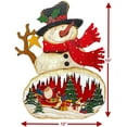 thumbnail image 7 of STC World Christmas Wooden Sign On Easel Holiday New Year Decorations for Indoor Outdoor Fireplace Mantel Display 15" x 12" Snowman, 7 of 7