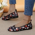 thumbnail image 4 of Mepaouo Womens Ballet Flats Shoes Xmas Santa Round Toe Slip on Casual Walking Loafer Shoes(Black,6.5), 4 of 6