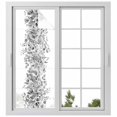 thumbnail image 2 of Black Grey Eucalyptus Leaves Window Privacy Film, Spring Summer Botanical Floral Static Cling UV Sun Blocking Tint Film Heat Control Windows Films for Bedroom Bathroom, Window Stickers 23.6"x59", 2 of 8