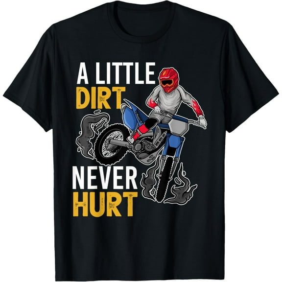 Funny Dirt Bike Design For Kids Boys Girls Motorbike Racing T-Shirt