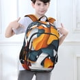 thumbnail image 6 of FORMRS Unisex School Backpack 17" Student Travel Bag with Laptop Compartment, Abstract Wavy, 6 of 7