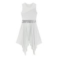 thumbnail image 6 of Rswnyirn Women's Tunic Sleeveless Color Block Lyrical Dance Dress Liturgical Praise Worship Dance White S, 6 of 7