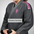 thumbnail image 5 of Hayabusa Lightweight Jiu Jitsu Gi - Grey/Pink, A4, 5 of 6