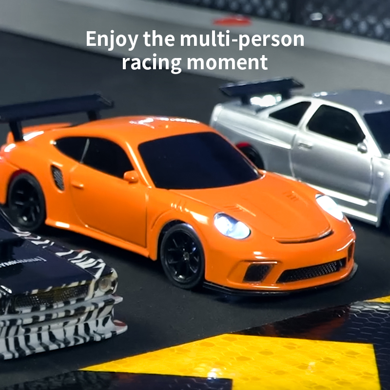 Upgraded With Gyro 1/43 Mini RC Drifting Car Racing RTR 4WD High Speed Radio Control Model 2.4G Drift Race Vehicle Mini Gifts Toys For Children Boy